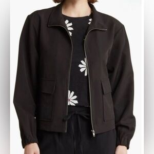 Sanctuary Black Bomber Jacket